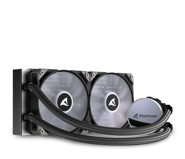 Sharkoon S70 ARGB AIO 240 2x120mm 4044951037995 - 1370214 - zdjęcie 2